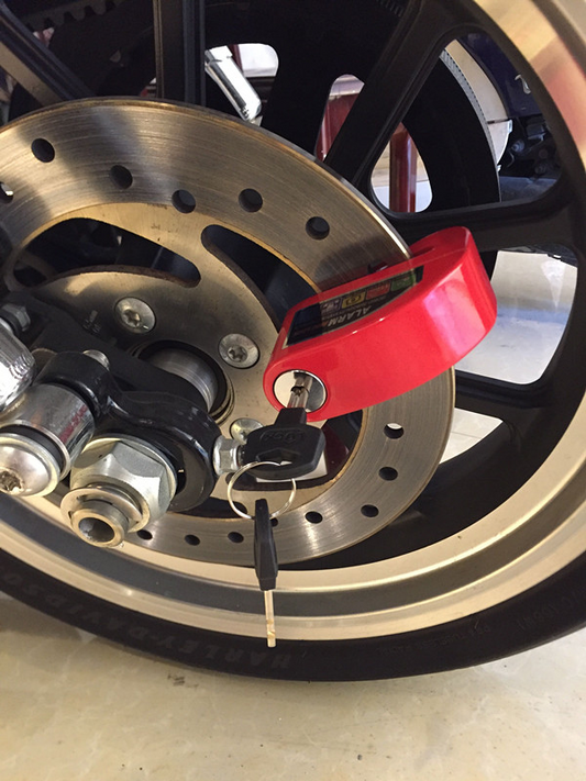 Motorcycle Disc Brake Lock — Alarm, Anti-Theft Alloy