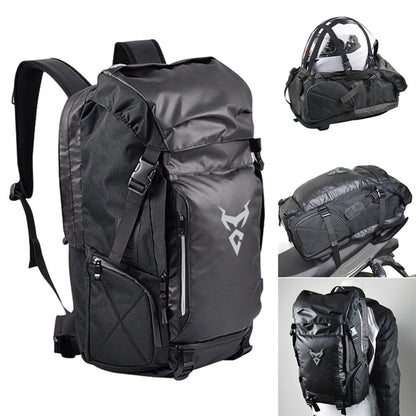 Motorcycle Travel Backpack — Helmet Carrier, 35L