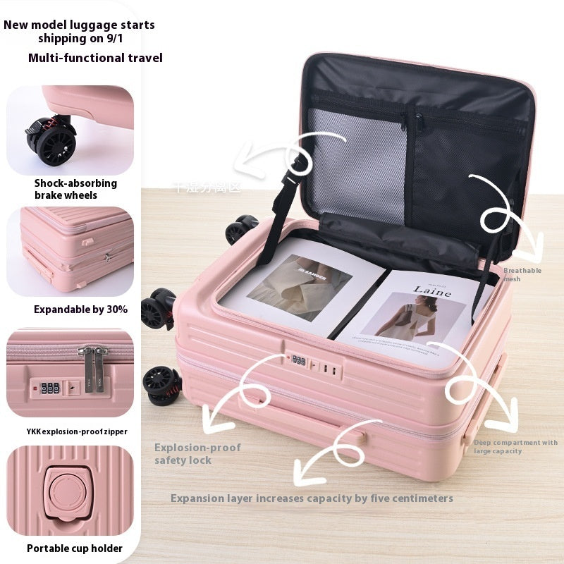3-Piece Suitcase Set — Side-Opening, Expandable, YKK