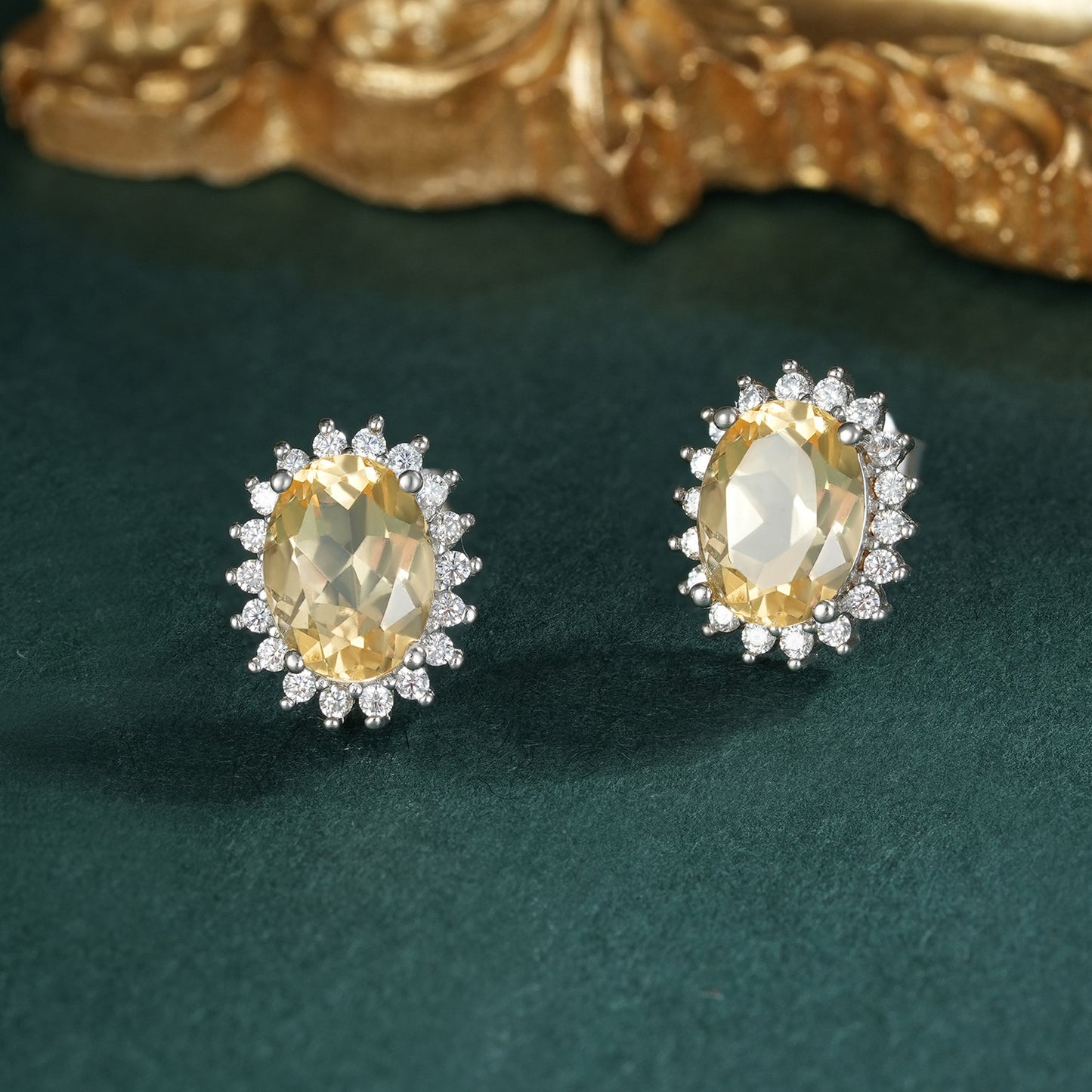 Topaz & Peridot Drop Earrings — 925 Silver Luxury