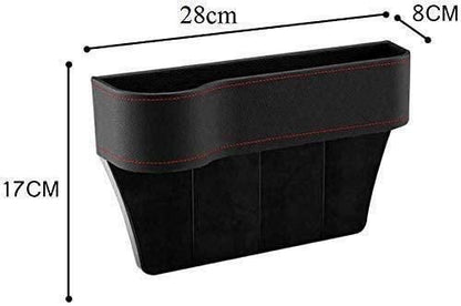 Leather Seat Pockets Car Console Side Organizer Pack of 1