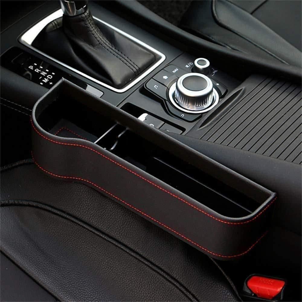 Leather Seat Pockets Car Console Side Organizer Pack of 1