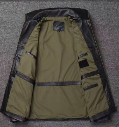 Leather Workwear Jacket — Unisex, Autumn-Winter Riding