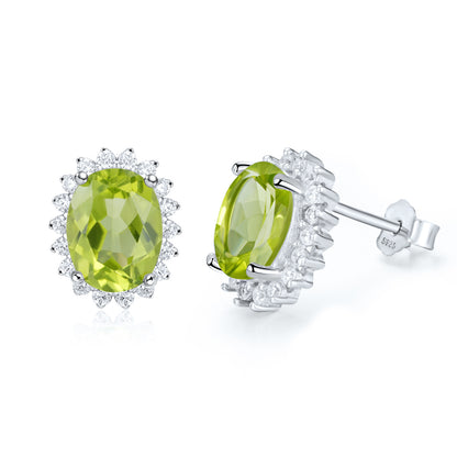 Topaz & Peridot Drop Earrings — 925 Silver Luxury