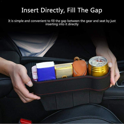 Leather Seat Pockets Car Console Side Organizer Pack of 1