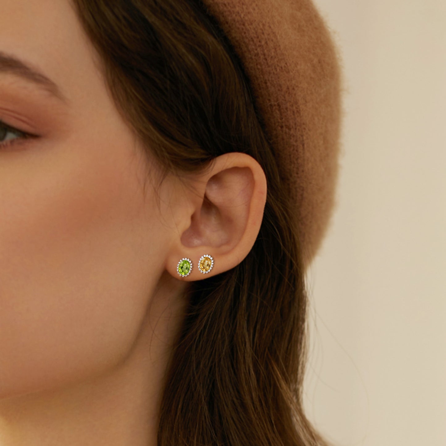 Topaz & Peridot Drop Earrings — 925 Silver Luxury