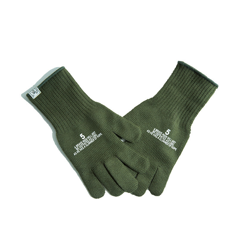 Retro Riding Gloves — Warm, Wear-Resistant Winter Pair