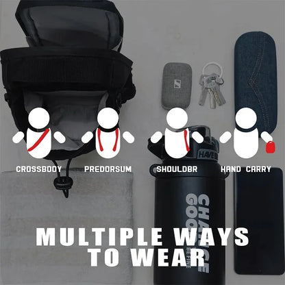 Magnetic Gym Bag — Phone Pocket, Bottle Pouch Carrier
