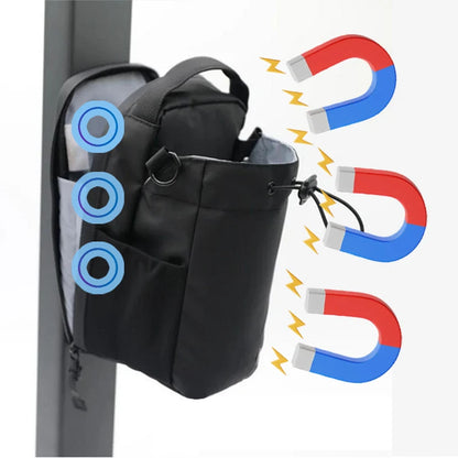 Magnetic Gym Bag — Phone Pocket, Bottle Pouch Carrier
