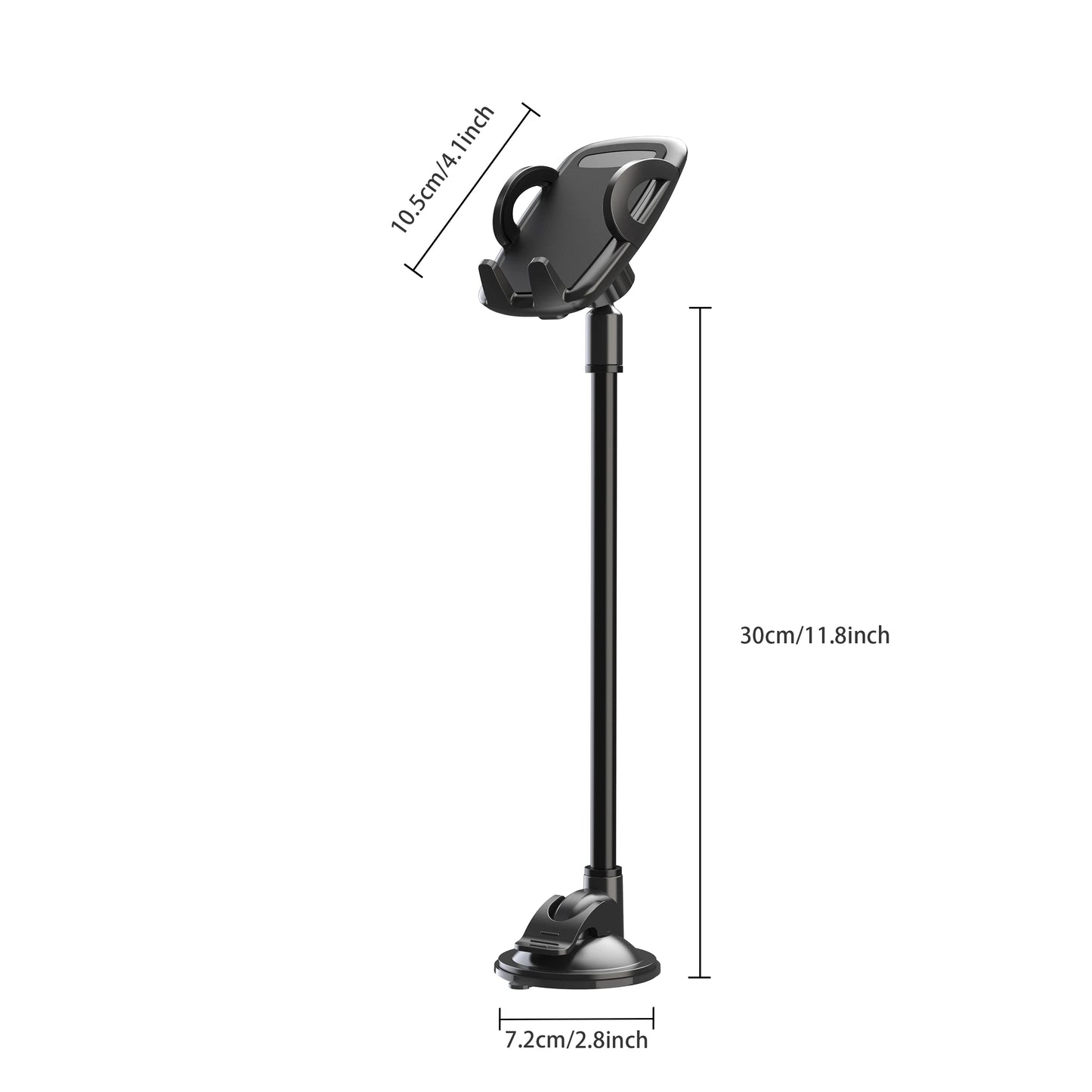 Gooseneck Phone Mount — 11.8" Anti-Shake, Car & Truck