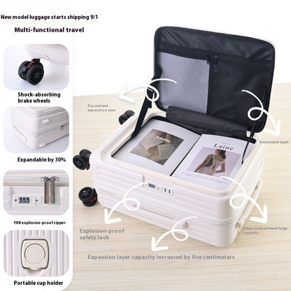 3-Piece Suitcase Set — Side-Opening, Expandable, YKK