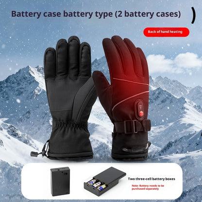 Heated Gloves — Outdoor Cycling, Reflective Battery-Powered