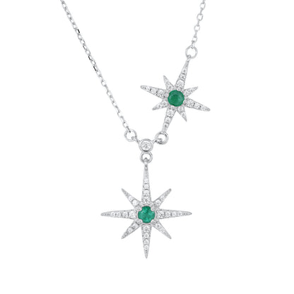 Star Charm Chain Necklace — 925 Silver for Women
